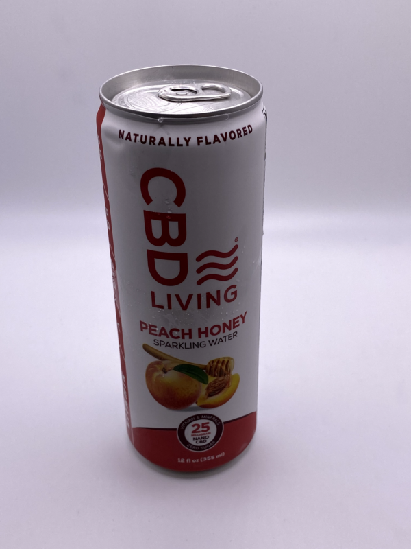 CBD Living Sparking Water 25mg Peach Honey