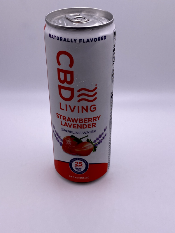 CBD Living Sparking Water 25mg Strawberry Lavender