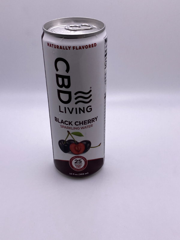 CBD Living Sparking Water 25mg Black Cherry